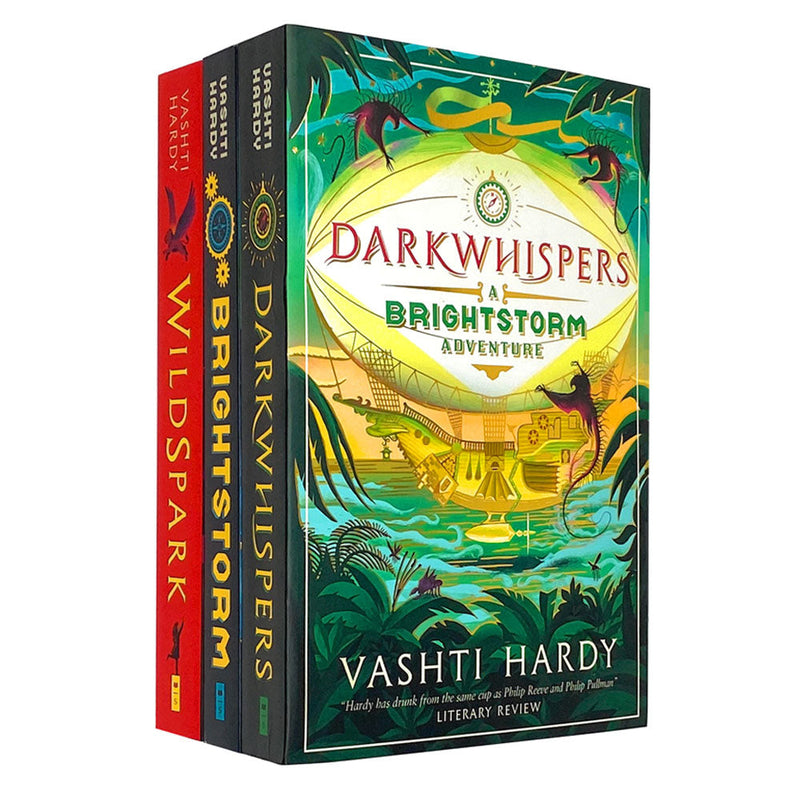 Vashti Hardy 3 Books Collection Set Inc Darkwhispers, Brightstorm, Wildspark