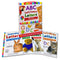 ABC and 123 Let's learn 8 Books Set Collection inc Wipe Clean Pages and Pen