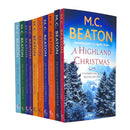 M.C Beaton A Hamish Macbeth Festive Mystery 10 Books Set Collection