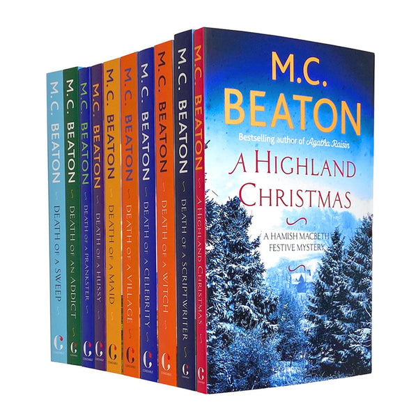 M.C Beaton A Hamish Macbeth Festive Mystery 10 Books Set Collection