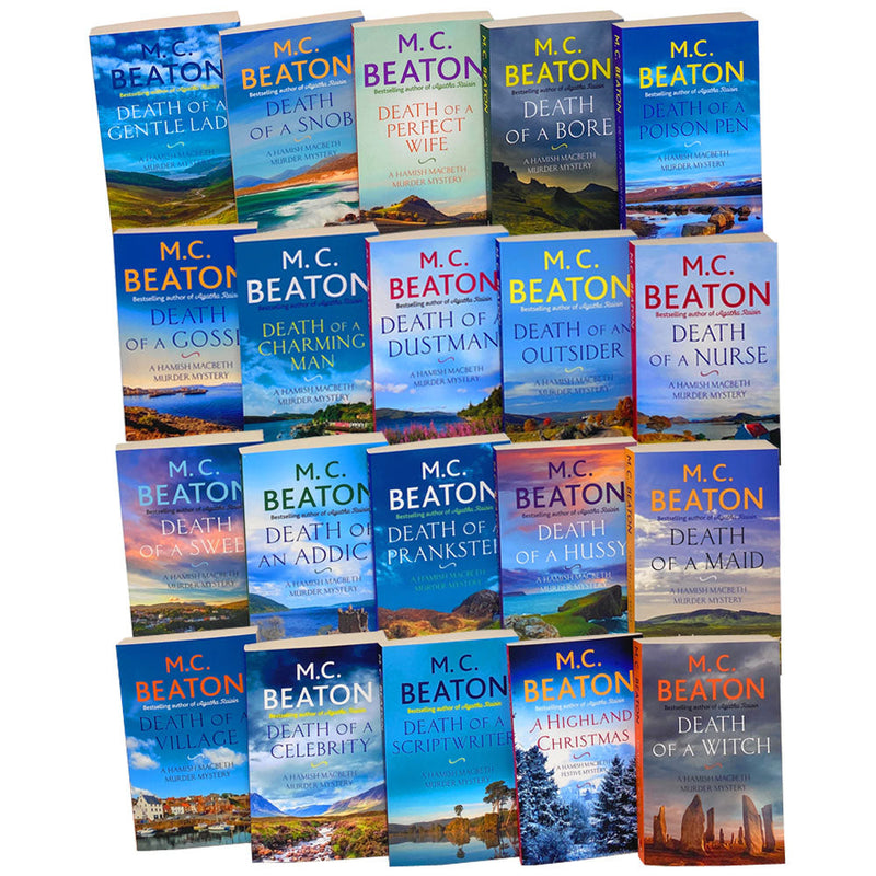 M.C Beaton A Hamish Macbeth Murder Mystery 20 Books Set Collection