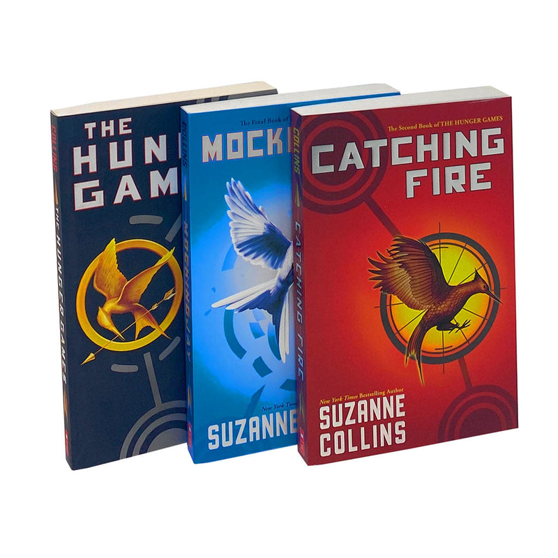 The Hunger Games 3 Books Set by Suzanne Collins, Catching Fire, Mockingjay...