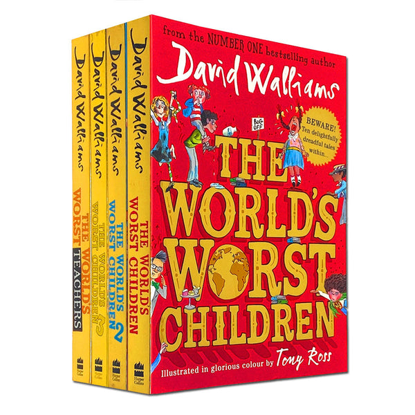 David Walliams Worlds Worst Children Collection 4 Books Set Pack Teachers