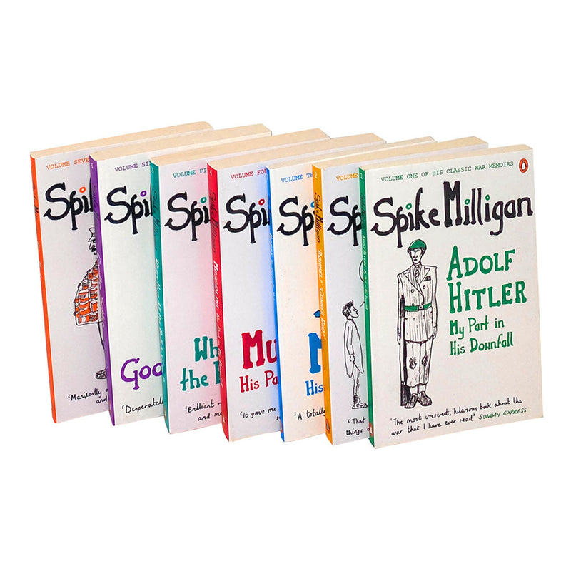 Spike Milligan Humour 7 Books Collection Set Inc Goodbye Solider, Peace Work