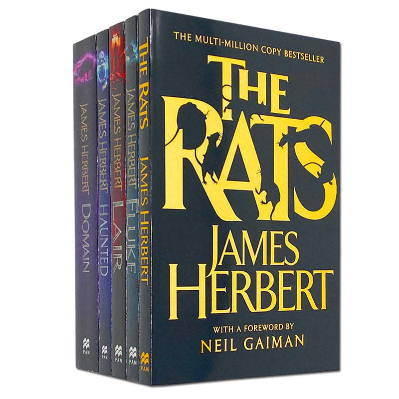 James Herbert 5 Books Set Collection Pack The Rats, Haunted, Domain and others