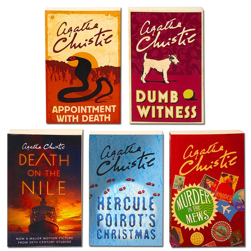 Hercule Poirot Series 5 Books Collection Set By Agatha Christie