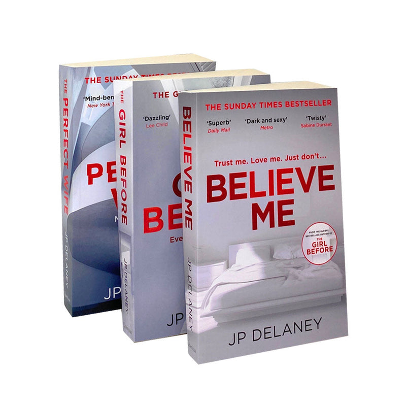 JP Delaney 3 Books Collection Set The Girl Before, Believe Me & The Perfect Wife