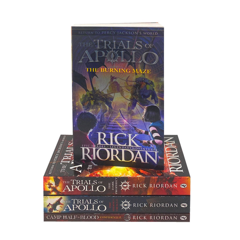 Trials of Apollo and Camp Half Blood 4 Books Collection Set By Rick Riordan