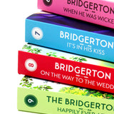 Photo of the Bridgerton Family Series by Julia Quinn on a White Background