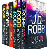 J.D. Robb In Death Series 6 Books Collection Set Holiday in Death, Immortal in Death, Glory in Death, Rapture in Death, Naked in Death, Leverage in Death)