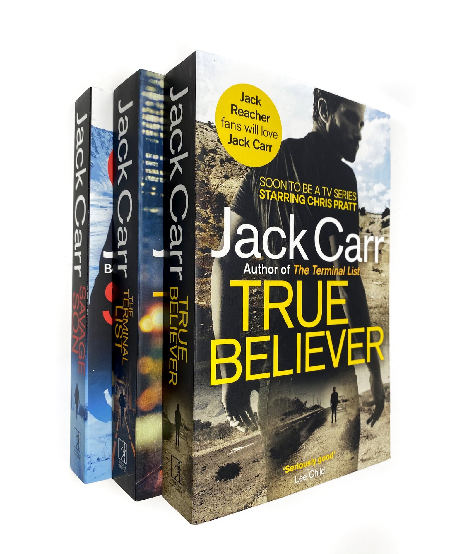 Photo of James Reece Series 3 Books Set by Jack Carr on a White Background