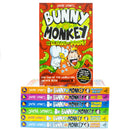 Bunny vs Monkey 7 Books Collection Set By Jamie Smart (Bunny vs Monkey, Supersonic Aye-aye, The Human Invasion, Rise of the Maniacal Badger, the League of Doom!, Multiverse Mix-up & Machine Mayhem)