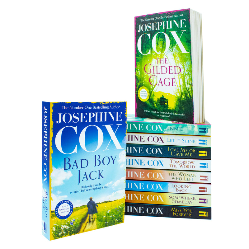 Josephine Cox 10 Books Collection Set (Jinnie, Let it Shine, Love Me, Tomorrow the World, The Women, Looking Back, Somewhere, Miss You, The Gilded, Bad Boy)