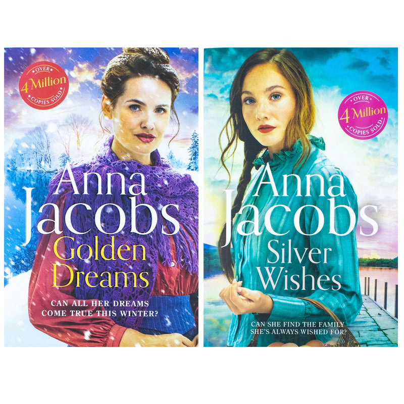 Anna Jacobs Jubilee Lake Series 2 Books Collection Set (Silver Wishes & Golden Dreams)