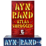 Photo of the Fountainhead/Atlas Shrugged Box Set by Ayn Rand on a White Background