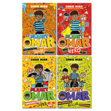 Planet Omar 4 Book Set Collecton By Zanib Mian, Epic Hero, Accidental Trouble