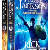 Percy Jackson 2 book set ( Greek Heroes, Greek Gods) By Rick Riordan