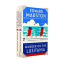 Ocean Liner Mysteries Series 2 Books Collection Set By Edward Marston (Murder on the Lusitania, Murder on the Mauretania)