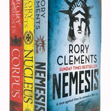 Tom Wilde Series 3-Book Collection by Rory Clements | Thriller Fiction Set – Nemesis, Nucleus, Corpus | Mystery, Suspense & Historical Adventure