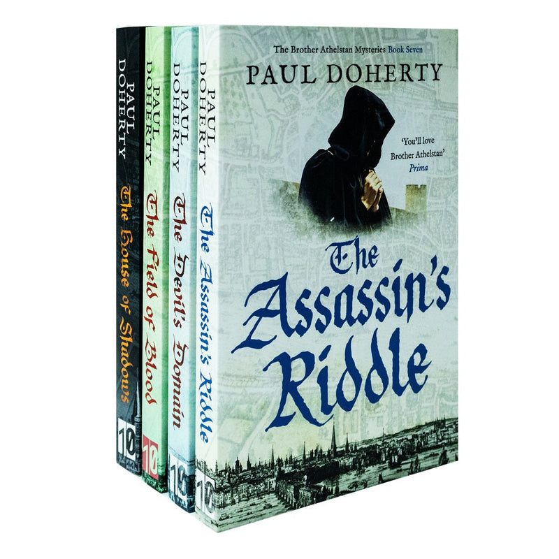 Paul Doherty 4 Books Set (Devil Domain, Field Of Blood, Assasssin Riddle, House Of Shadows)