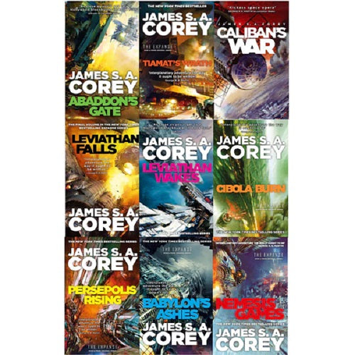 James S A Corey Expanse Series 9  Books Collection Set (now a Prime Original series)