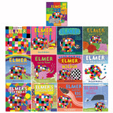 Elmer 13 Classic Picture Books Collection Set by David McKee Including World Book Day 2024 ( Elmer and the Patchwork Story, Super El, Elmer, Lost Teddy, Race, Rainbow, Tune, Wilbur, Snow, Birthday, Special Day, Big Bird & Whales)