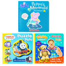 Thomas & Friends Puzzle Pal, Mr Tumble Puzzle Pal and Peppa's Mermaid Adventure Collection 3 Books Set