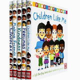 A lift-the-flap Find out About Series 5 Books Collection Set(Feelings, Kindness, Making Friends, Children Like Me & Worries)