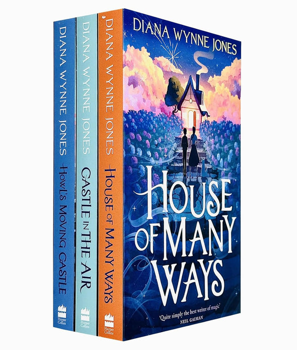 Diana Wynne Jones 3 Books Set Collection, House Of Many Ways, Castle In The Air, Howl's Moving Castle