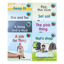 Red Squirrel Phonics Level 4- Set 2  Collection 8 Books Set(Gus and tex,A bang and a thud, Nat's shop, Keep fit, The pink thing, Fizz the pup, Set sail, A job for Thog)