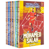 Football Elite Superstars 12 Books Box Set: Ronaldo, Messi, Salah, Harry Kane, Lamine Yamal, Kevin De Bryune, Kobbie Mainoo, Jack Grealish, Simmons, Wirtz, Palmer, Saliba
