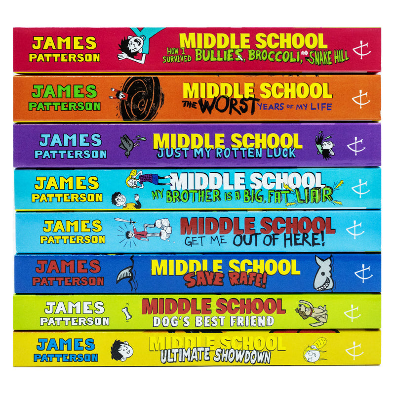 Middle School 8 Books Collection Set By James Patterson Dog's Best Friend