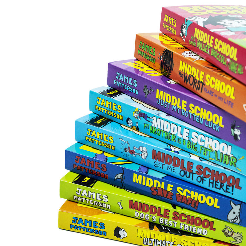 Middle School 8 Books Collection Set By James Patterson Dog's Best Friend