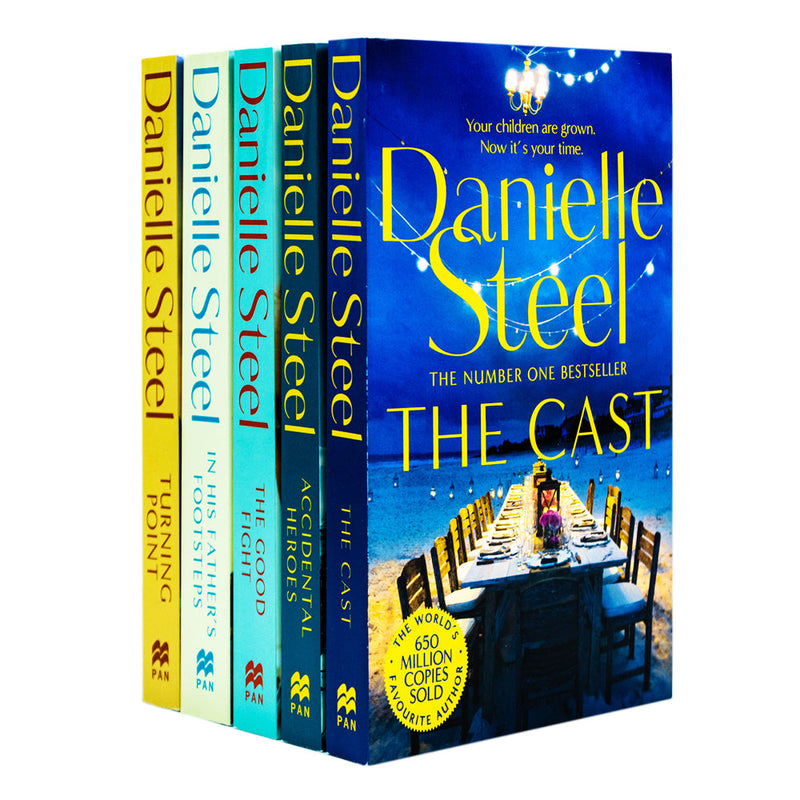 Danielle Steel Collection 5 Books Set (Series 3) (Turning Point, In His Father's Footsteps, The Good Fight, Accidental Heroes, The Cast)