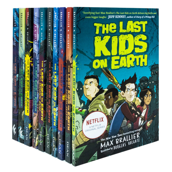 The Last Kids on Earth Series 10 Books Collection Set By Max Brallier (Last Kids On Earth, Zombie Parade, Nightmare King, Cosmic Beyond, Midnight Blade, Skeleton Road, June's Wild Flight & More)