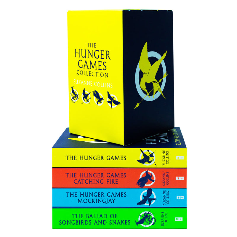 The Hunger Games 4-Book Set by Suzanne Collins | TikTok-Famous YA Fiction, Bestselling Dystopian Series, Adventure Reads for Teens