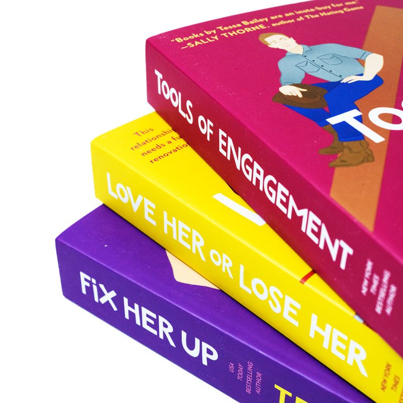 Hot And Hammered Series 3 Books Collection Set By Tessa Bailey (Fix Her Up, Love Her or Lose Her & Tools of Engagement)