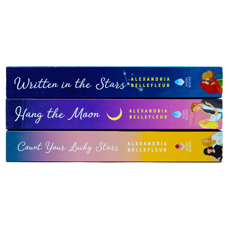 Written in the Stars 3 Books Collection Set by Alexandria Bellefleur (Written in the Stars, Hang the Moon & Count Your Lucky Stars)