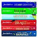 David Walliams 6 Books Set Collection (Bad Dad, Demon Dentist, Grandpa's Great Escape, The Beast, Gangsta Granny, Code Name Bananas)