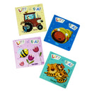 My First Lift the Flap Board Book Collection 4 Books Set (Farm, Sea, Garden, Jungle)