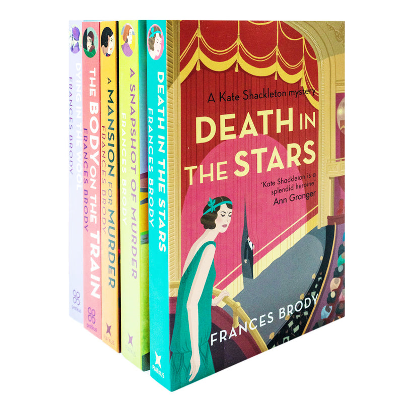 Kate Shackleton Mysteries by Frances Brody 5 Books Collection ( Dying in the Wool, Death in the Stars, A Snapshot of Murder, The Body on the Train, A Mansion for Murder)