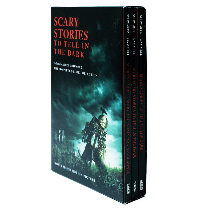 Scary Stories to Tell in the Dark by Alvin Schwartz 3 Book Set