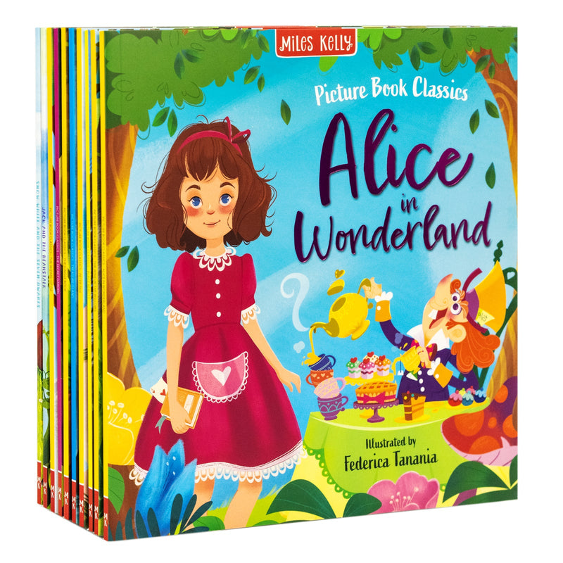 Picture Book Classics 10 Book Collection (Alice in wonderland, Peter Pan, The wind in the willows, The wizard of Oz)