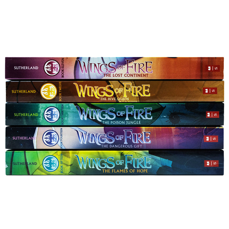 Wings of Fire Series 5 Books Box Set. Books 11 - 15 By Tui T. Sutherland