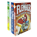 Jamie Smart's Flember Series 4 Books Collection Set (The Glowing Skull, The Secret Book, The Power of the Wildening, The Crystal Caves)