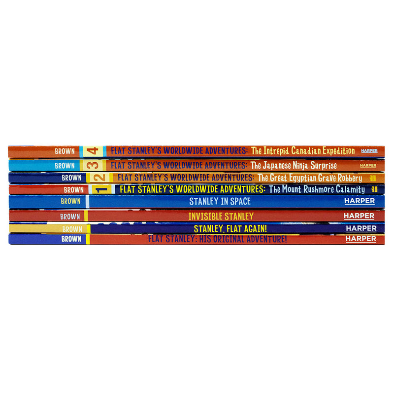 Flat Stanley Adventure Series Collection 8 Book Set