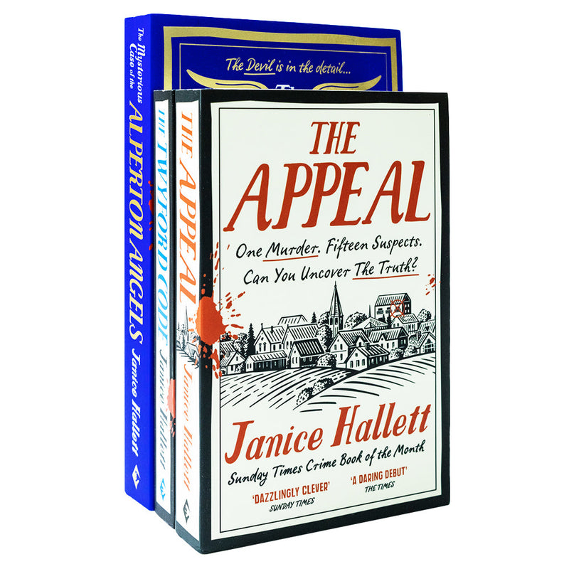 Janice Hallett 3 Books Collection Set [The Appeal, The Twyford Code & The Mysterious Case of the Alperton Angels]