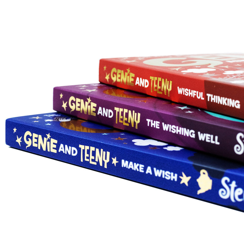 Genie and Teeny Series 3 Books Collection Set By Steven Lenton(The Wishing Well, Wishful Thinking & Make a Wish)