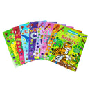 Junior Art and Artist Colour By Numbers 8 Books Collection Set (Lion, Shark, Butterfly, Cats, Animals, Unicorns, Dinosaurs, Mermaids)