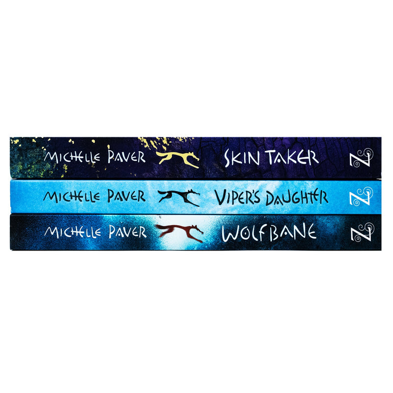 Chronicles of Ancient Darkness Series 3 Books Collection Set by Michelle Paver (Viper's Daughter, Skin Taker & Wolfbane)